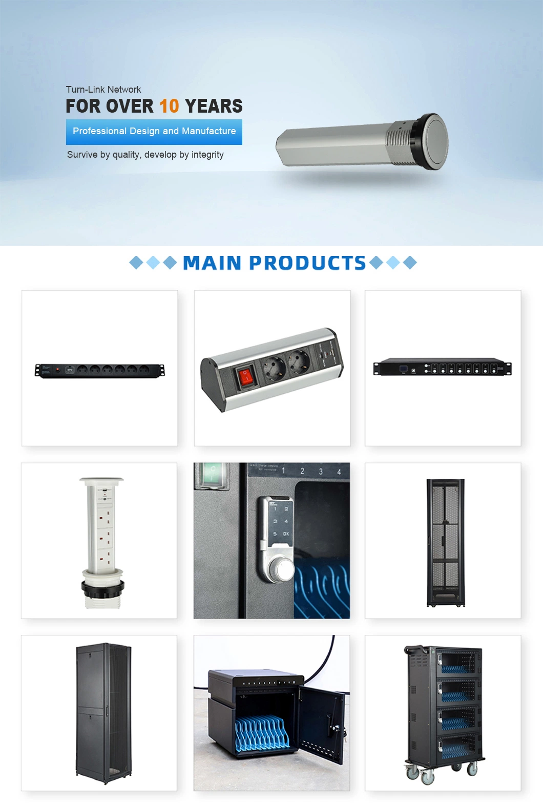 Circular Electric Multimedia Desktop Socket for Conference Room, Power Socket