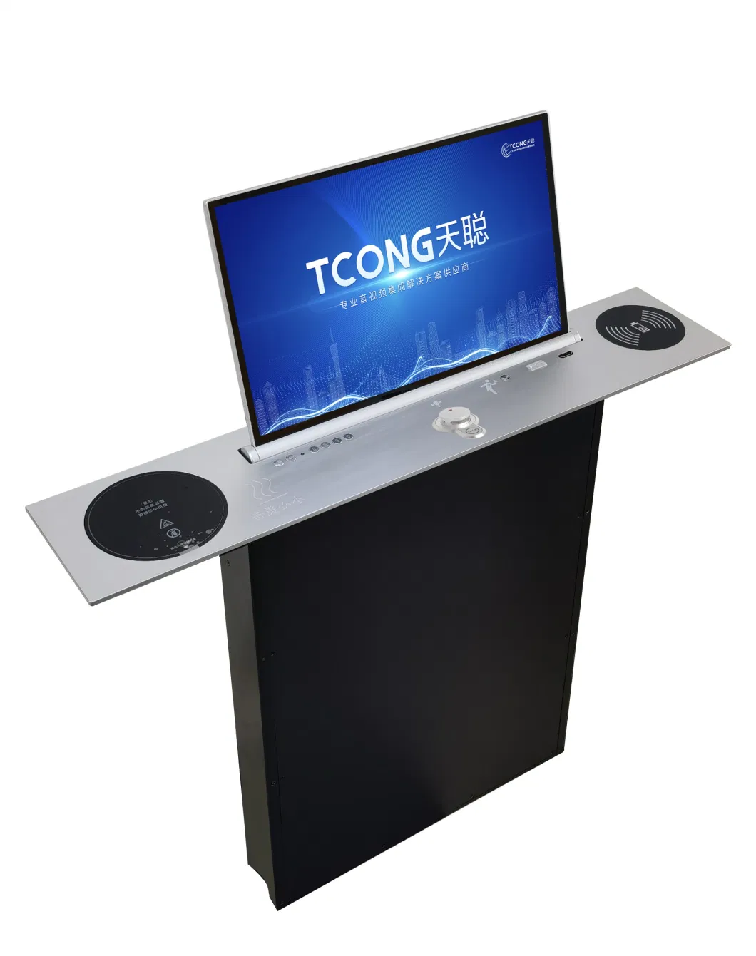 New Arrival DC12V All in One LCD Monitor Lift Retractable Computer Pop up Flat Panel for Paperless Conference System