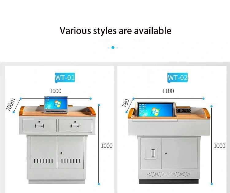 Advanced Foldable Smart Lectern Manufacture Classroom Digital Podium Multimedia Platform